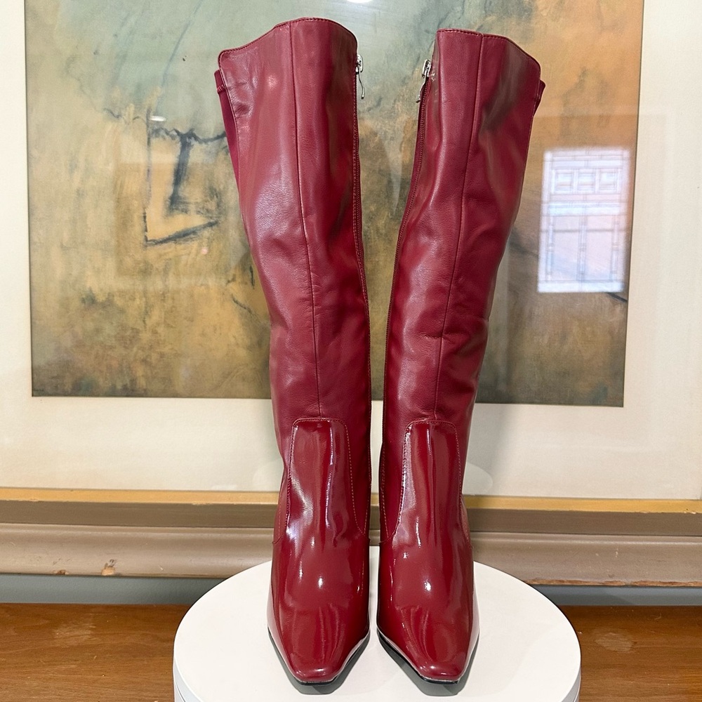 🌸NINETY UNION🌸 Villa Boot In Burgundy Size: 4 - Picture 6 of 13